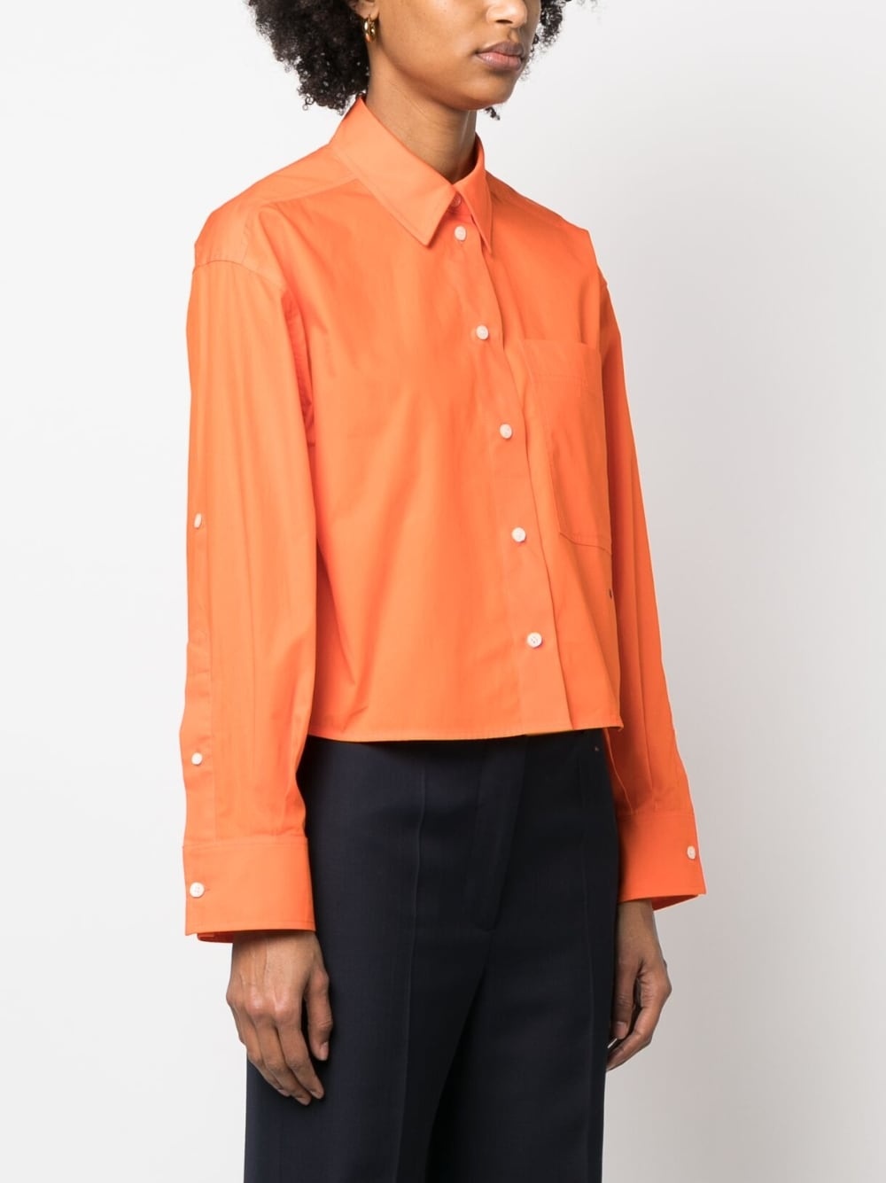 button-up cropped shirt - 3