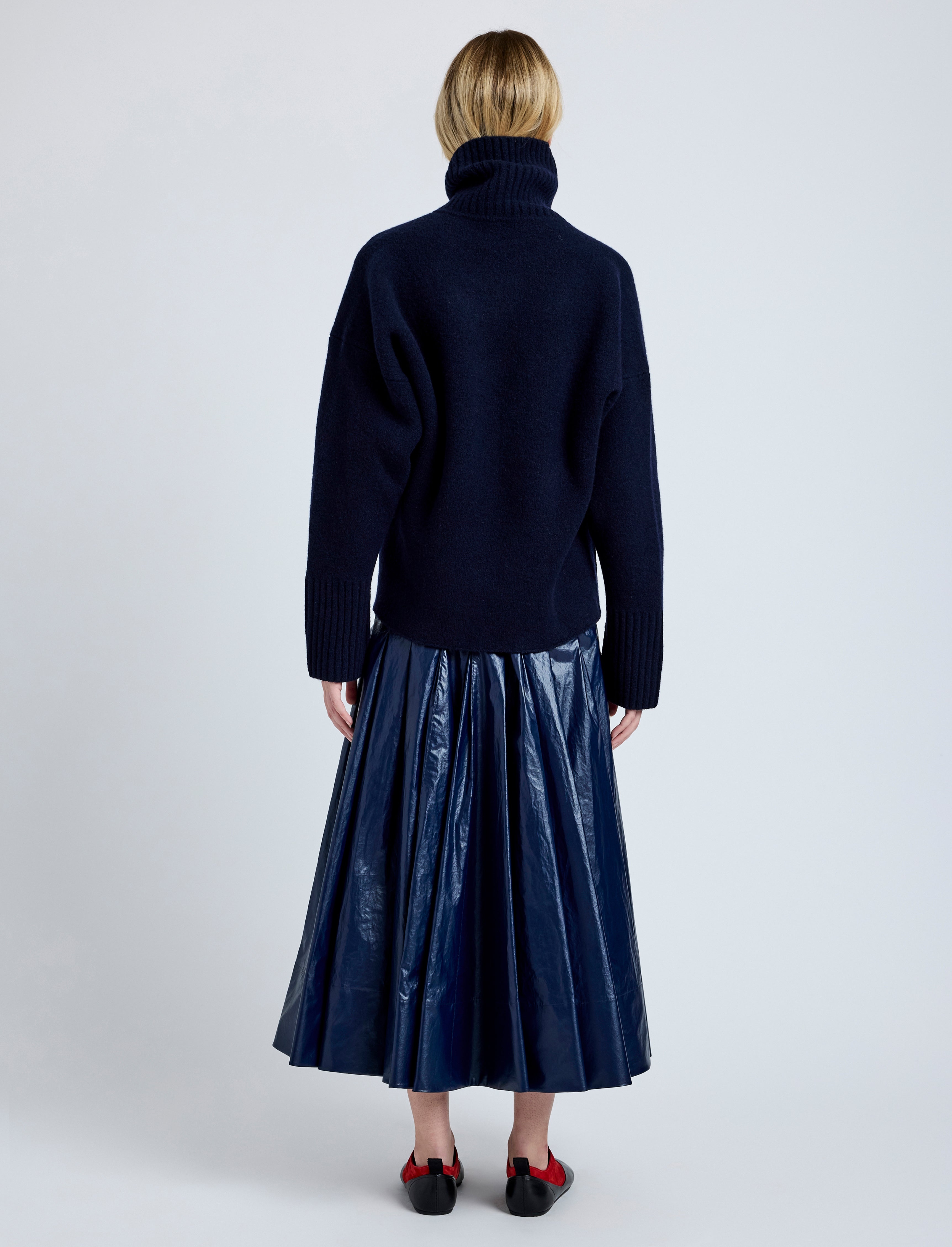 Petra Skirt in Lacquered Cotton - 4