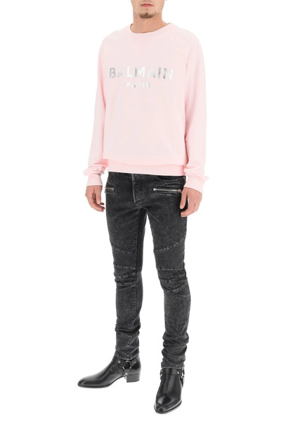 Balmain SILVER LOGO PRINT SWEATSHIRT outlook