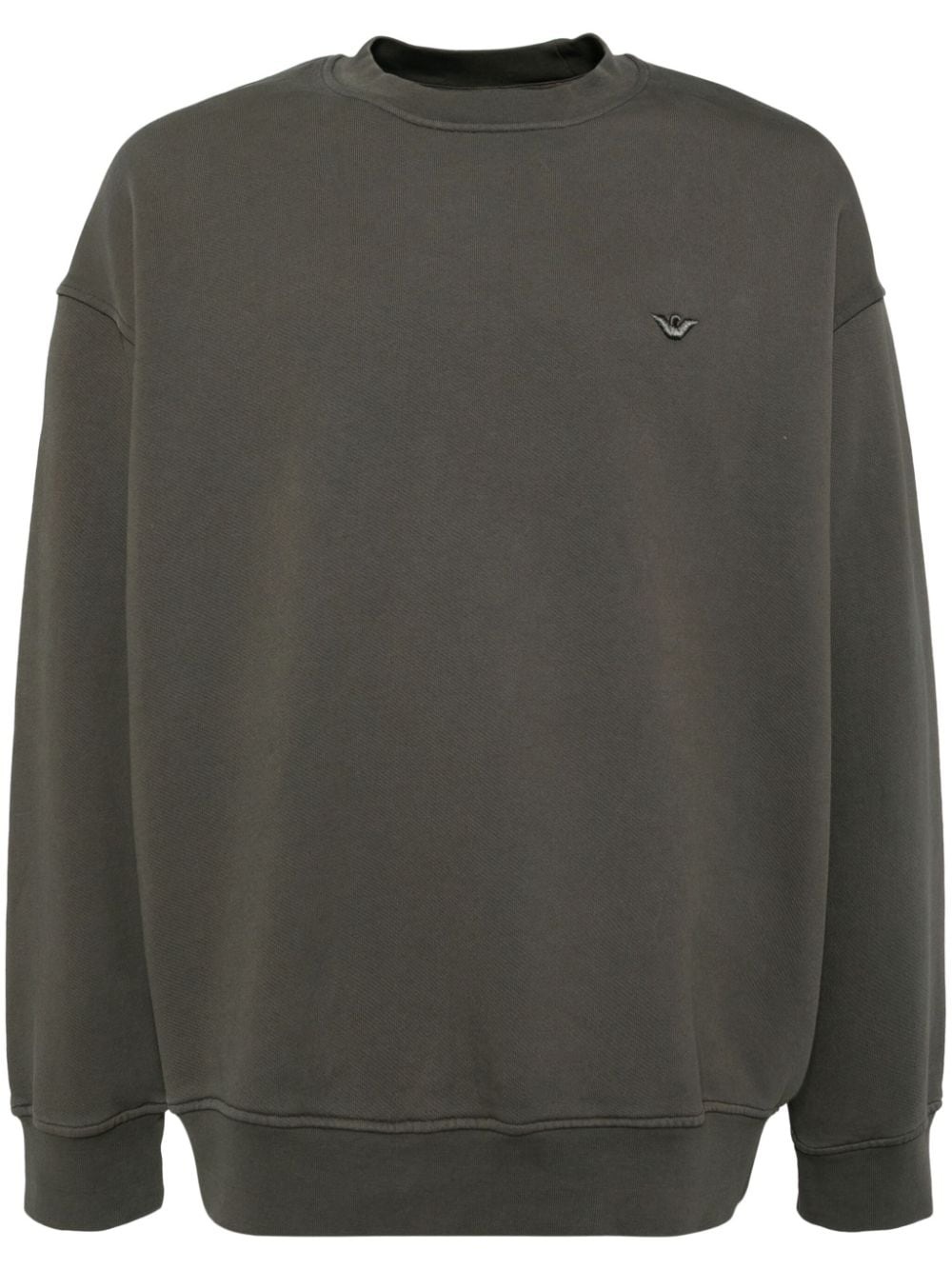 logo-embroidered sweatshirt - 1