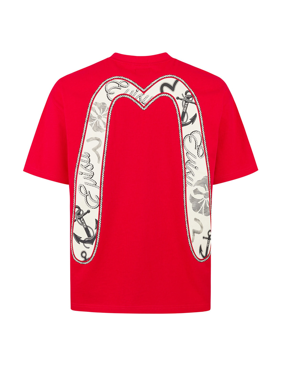 Twisted Rope and Daicock Anchor Print Relax Fit T-shirt - 11