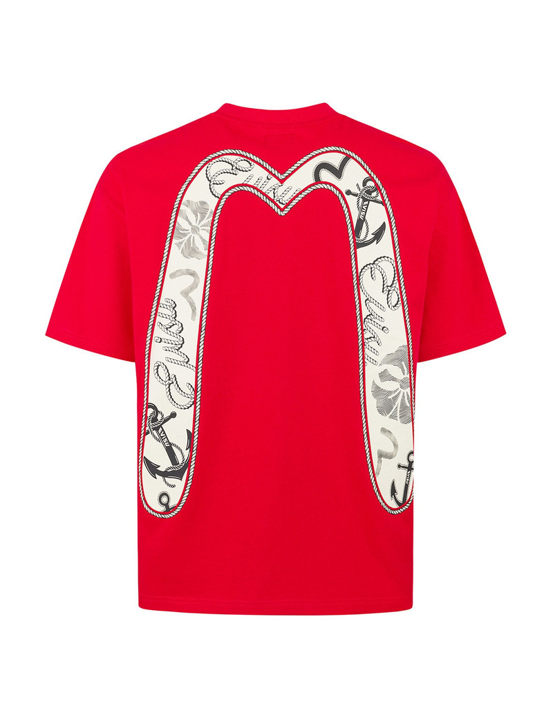 Twisted Rope and Daicock Anchor Print Relax Fit T-shirt 11