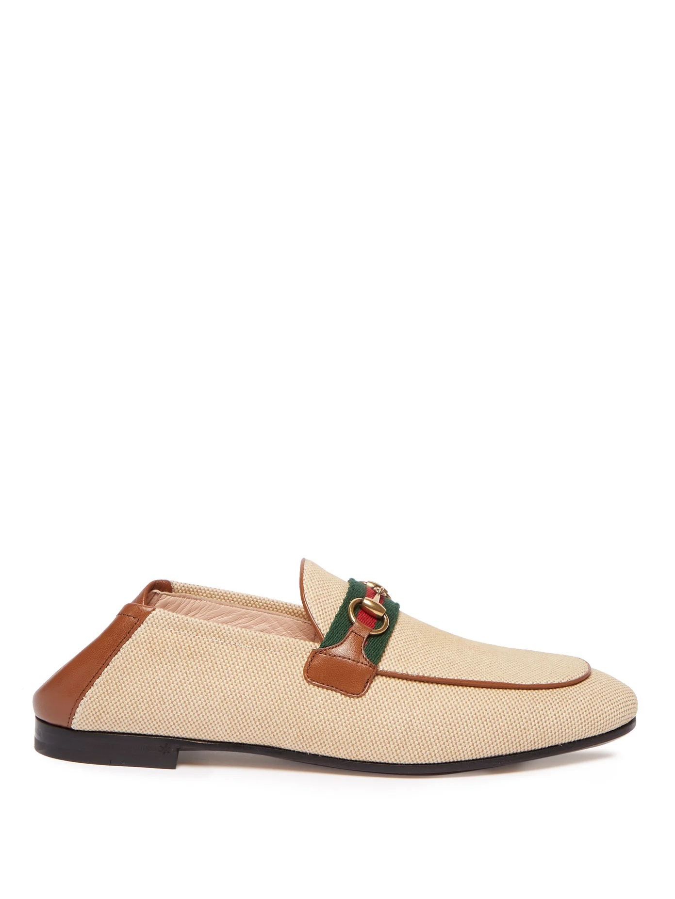 Brixton collapsible-heel canvas loafers - 1