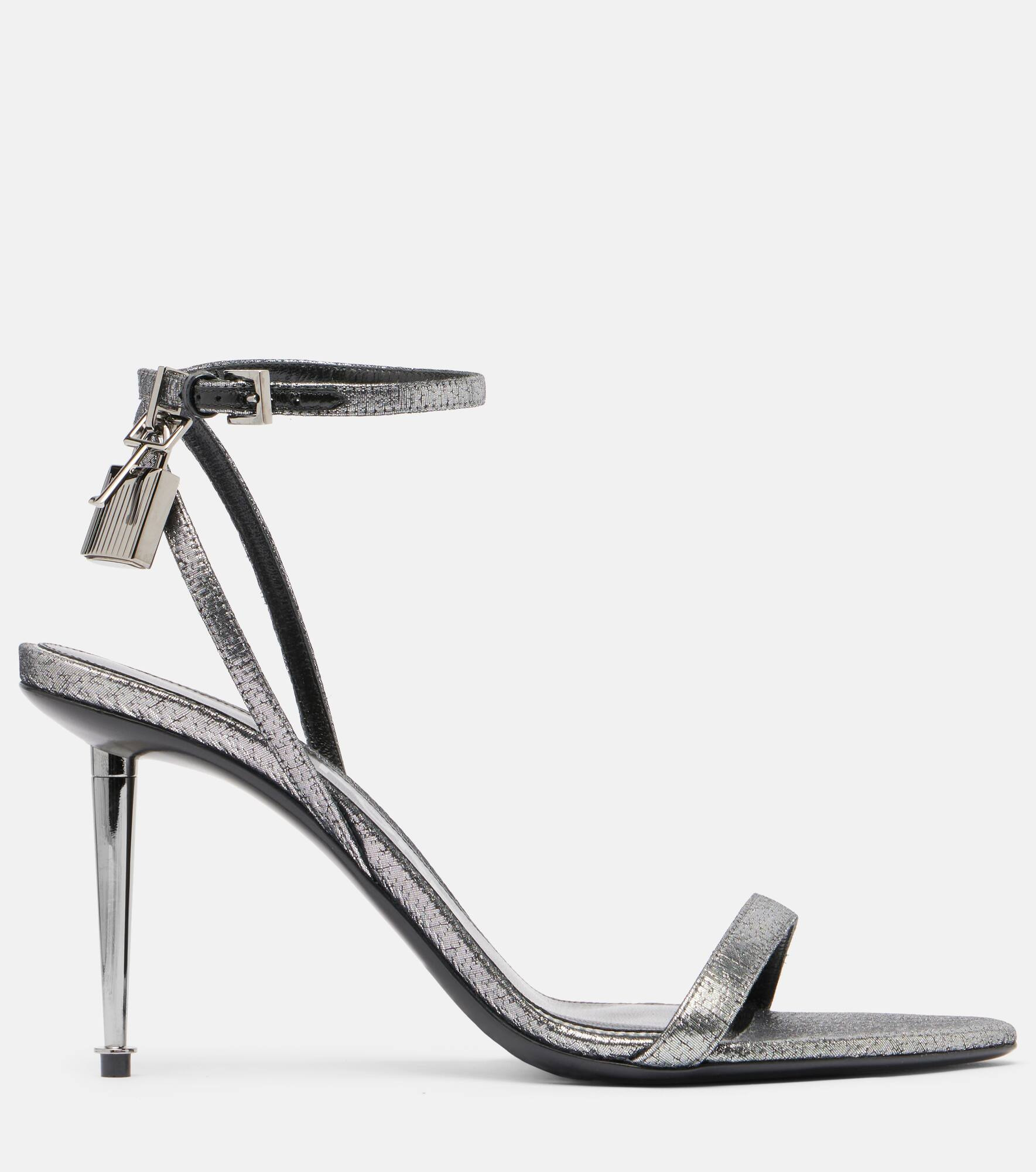 Padlock 85 metallic sandals - 4