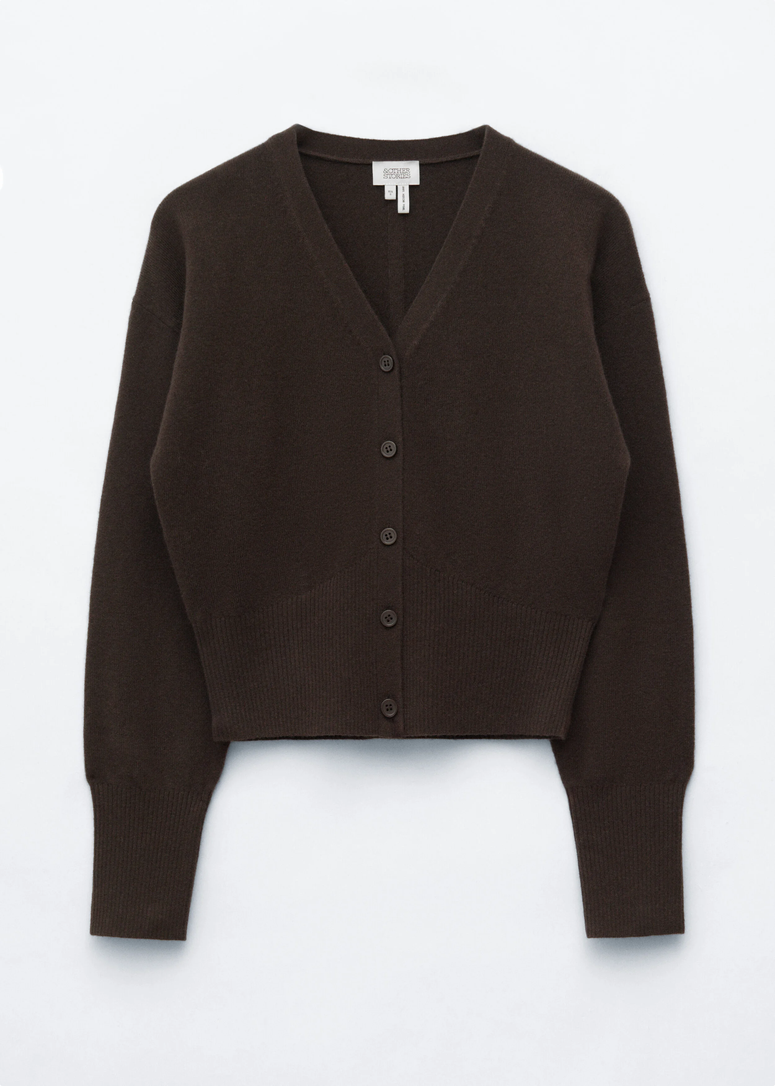 Wool Corset Rib Cardigan - 1