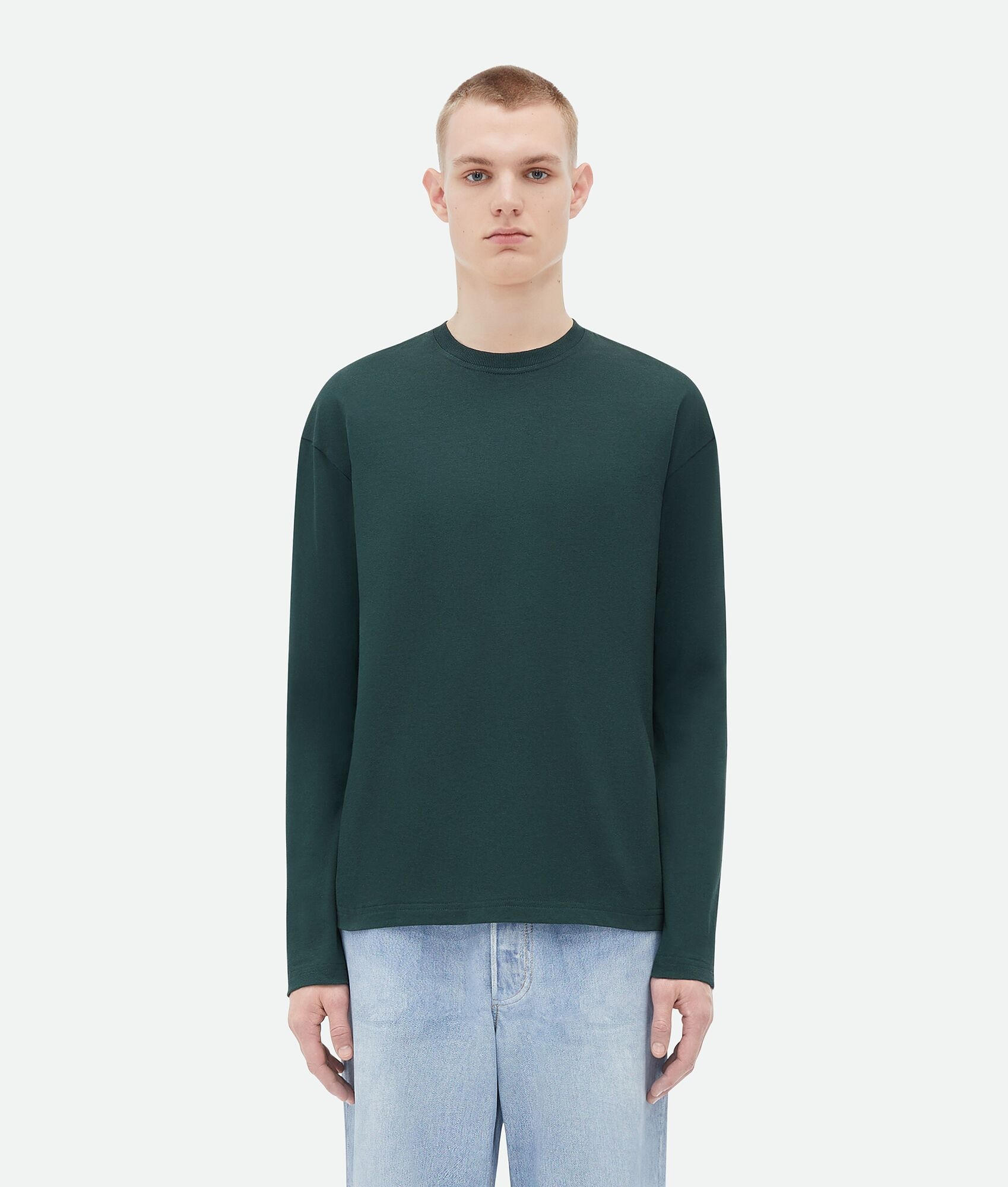 Light Cotton Long-Sleeved T-Shirt - 1