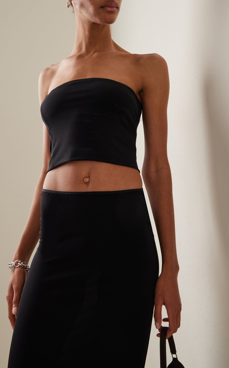 ÉTERNE Amina Strapless Jersey Top black outlook