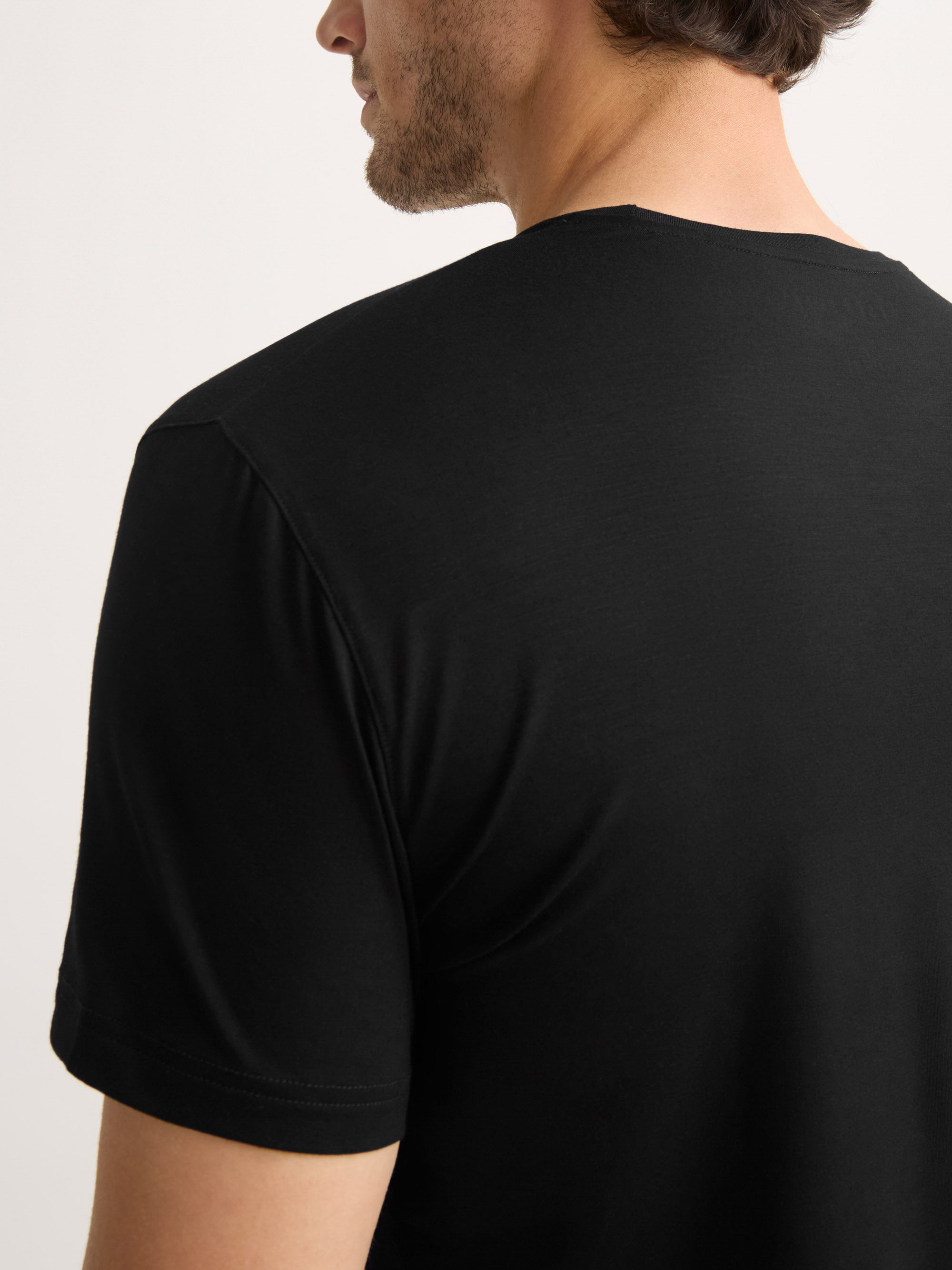 Men's T-Shirt Basel Micro Modal Stretch Black - 6