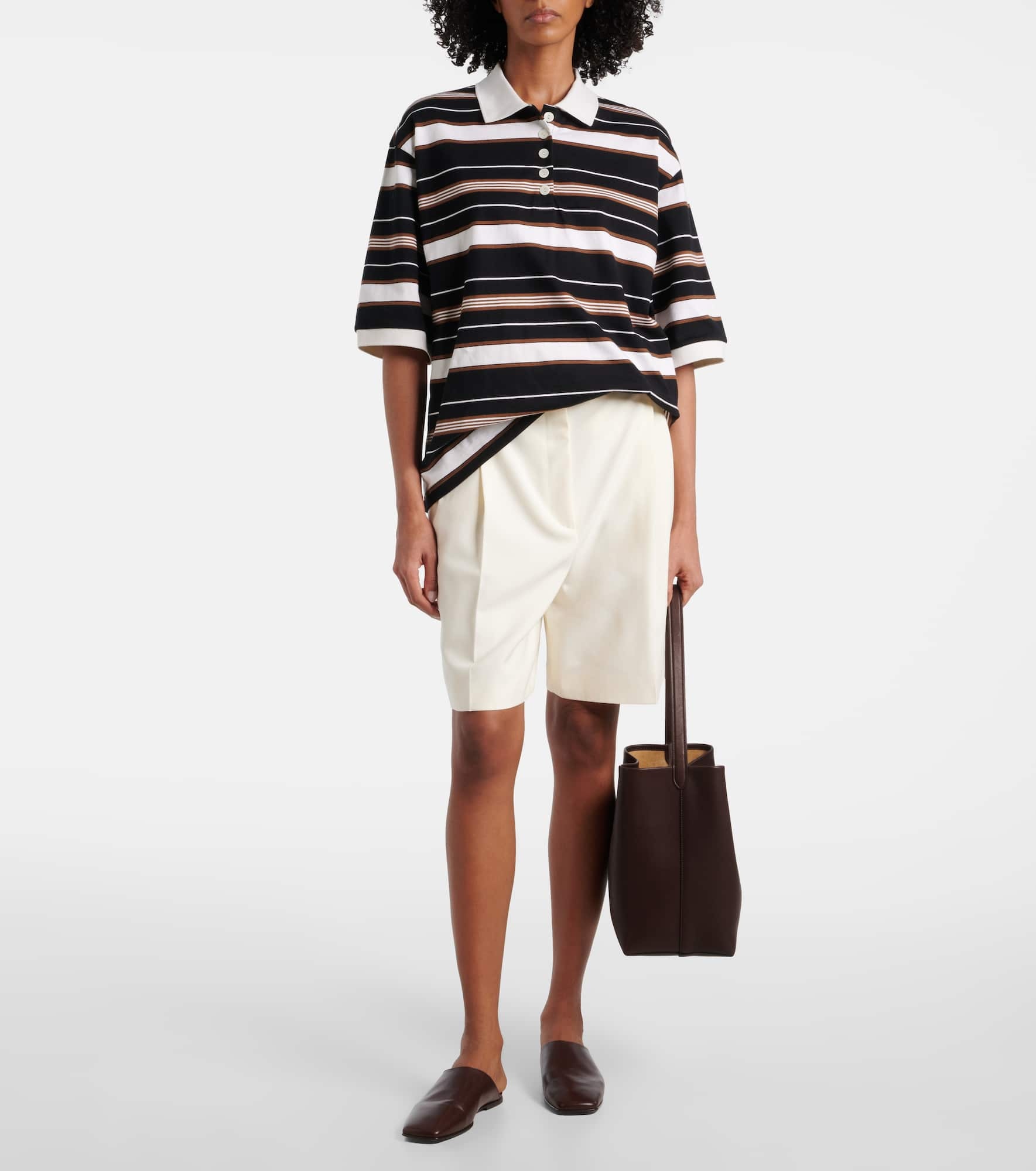 Striped cotton polo shirt - 2