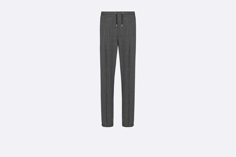 Micro-Houndstooth Track Pants 1