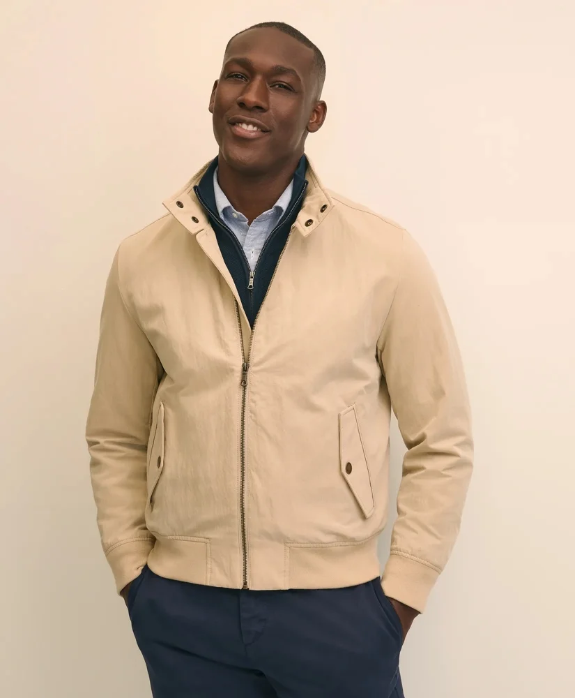 Bomber Jacket in Cotton Blend - 1