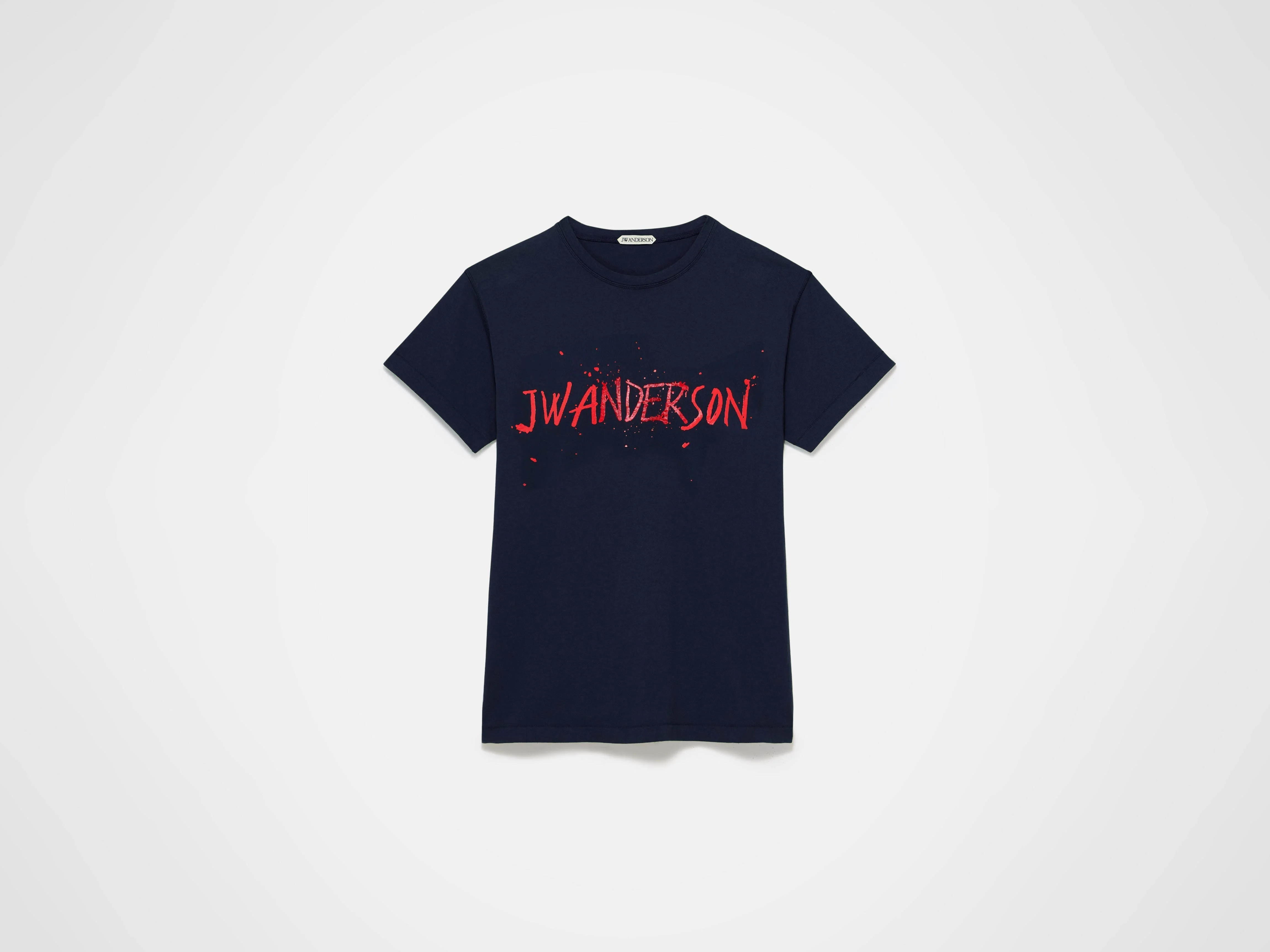 CIRCULAR T-SHIRT IN NAVY - 1