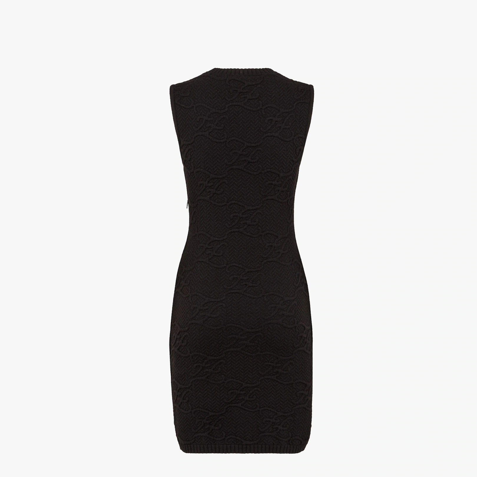 Black wool and cashmere dress - 2