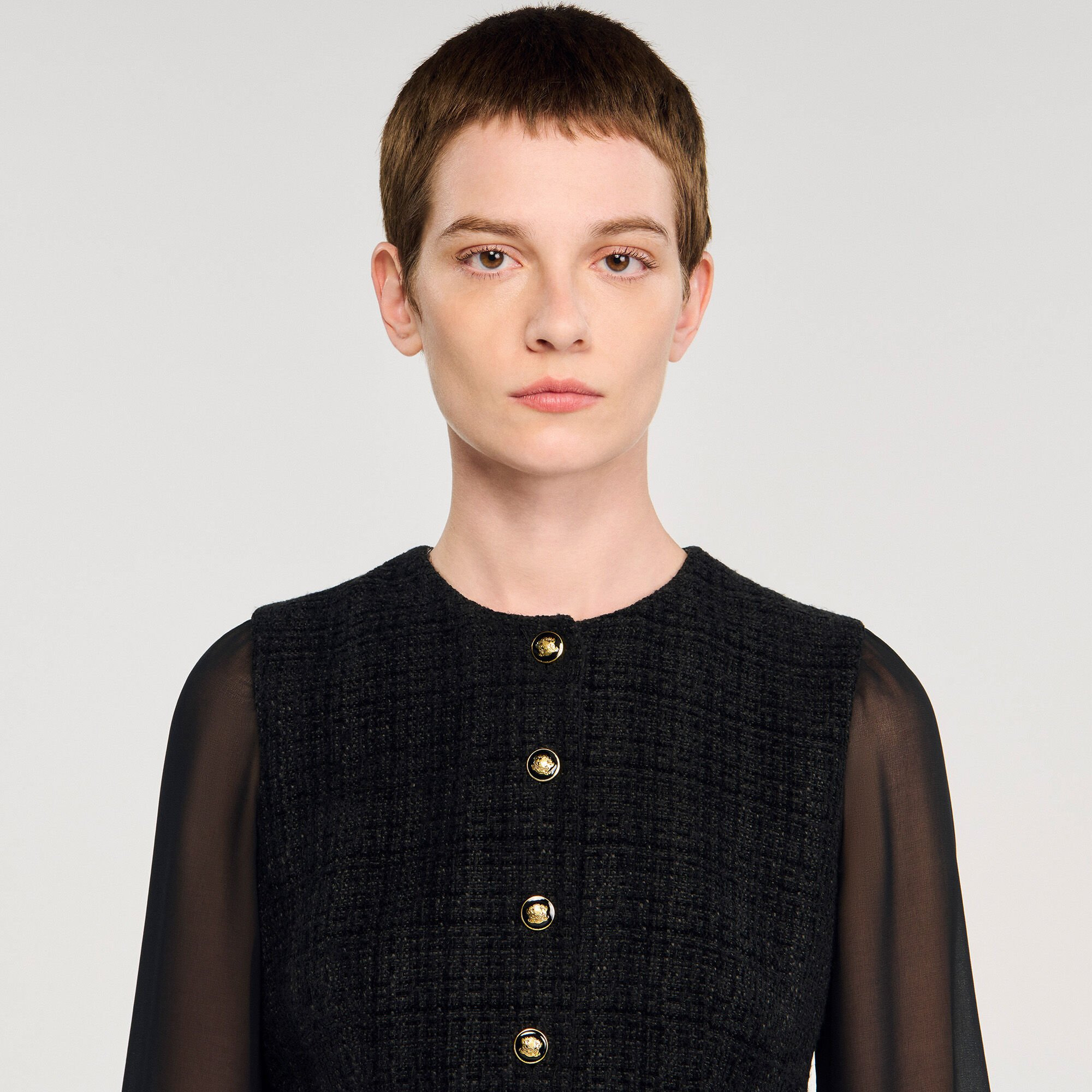 LONG-SLEEVED MINI DRESS - 3