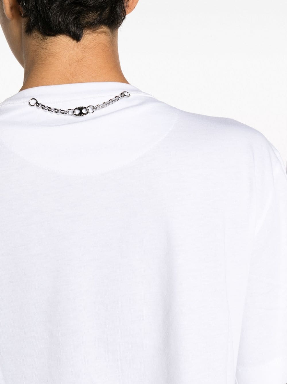 metallic mesh T-shirt - 5