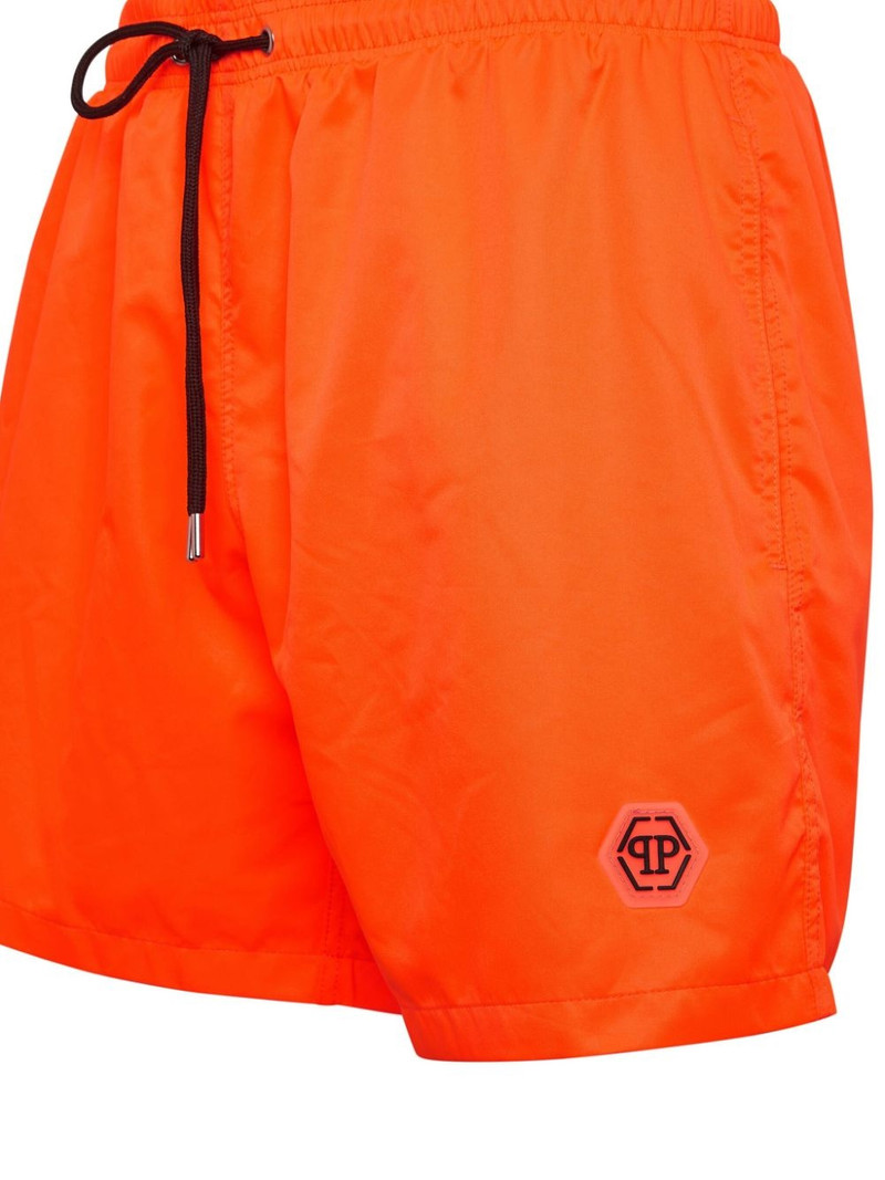 PHILIPP PLEIN appliqué-logo swim shorts outlook