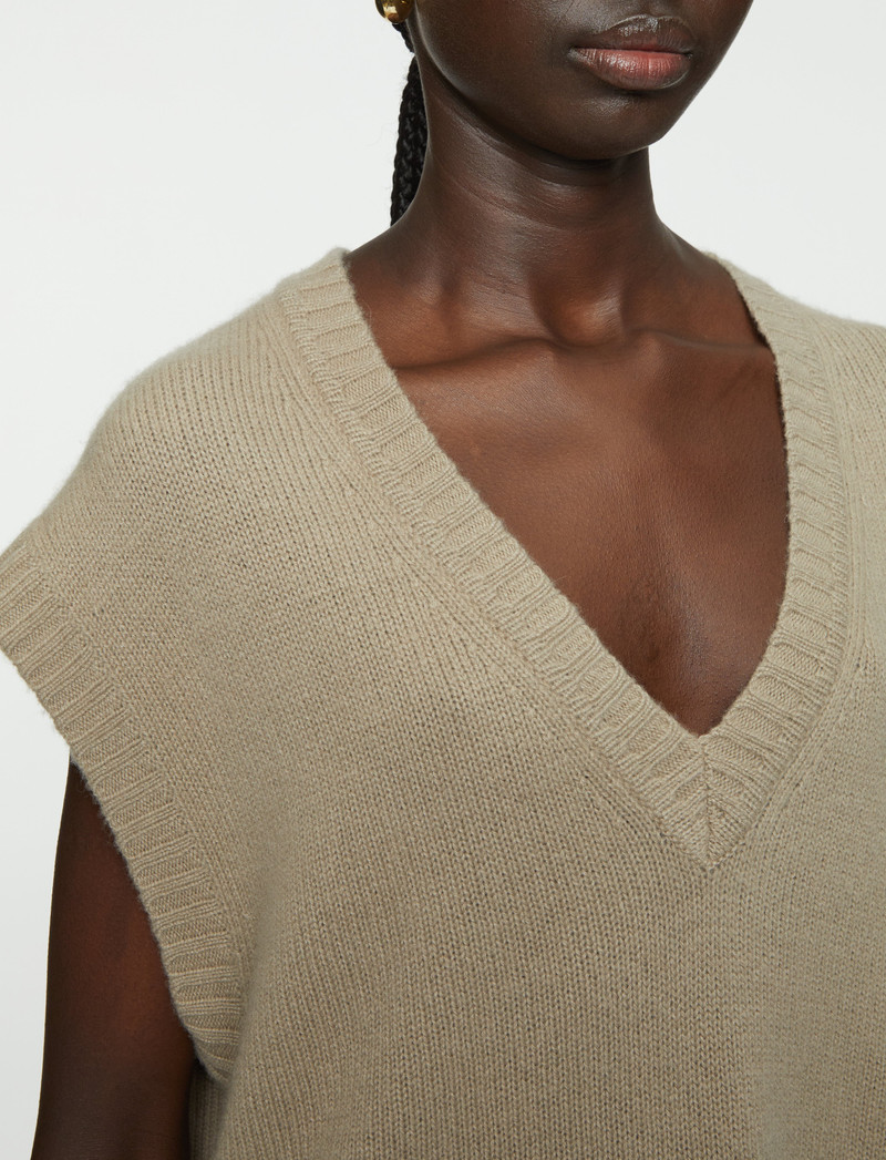 Open Cashmere Vest 6