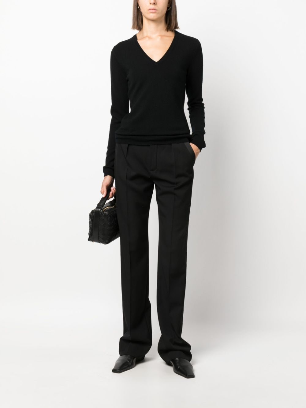 V-neck cashmere jumper - 2