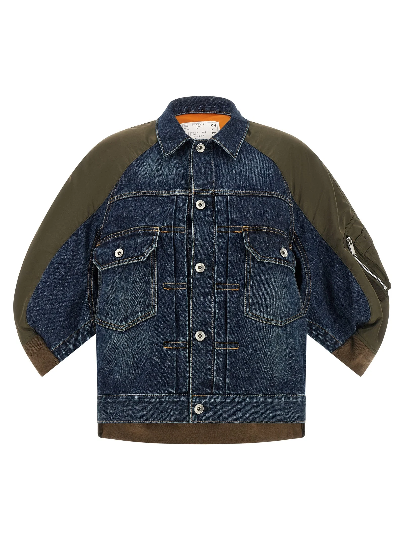 Sacai Women Hybrid Bomber Jacket - 1