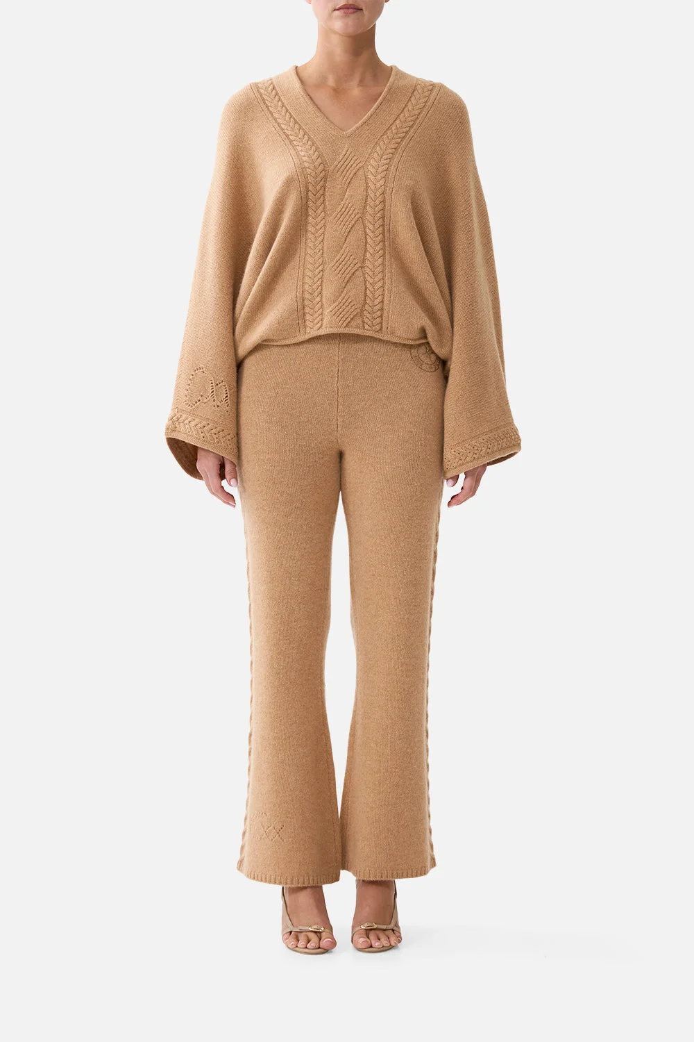 CROPPED KNIT PANT LEOPARD LIBERTINE - 1