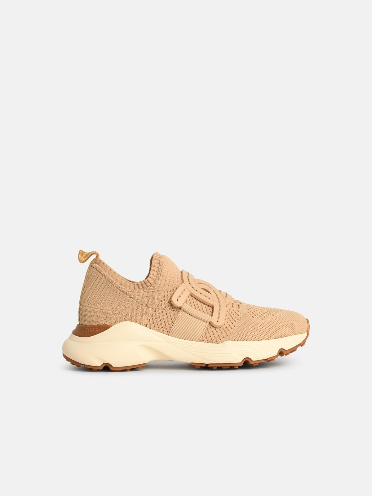'KATE' SNEAKERS IN BEIGE TECHNICAL FABRIC - 1