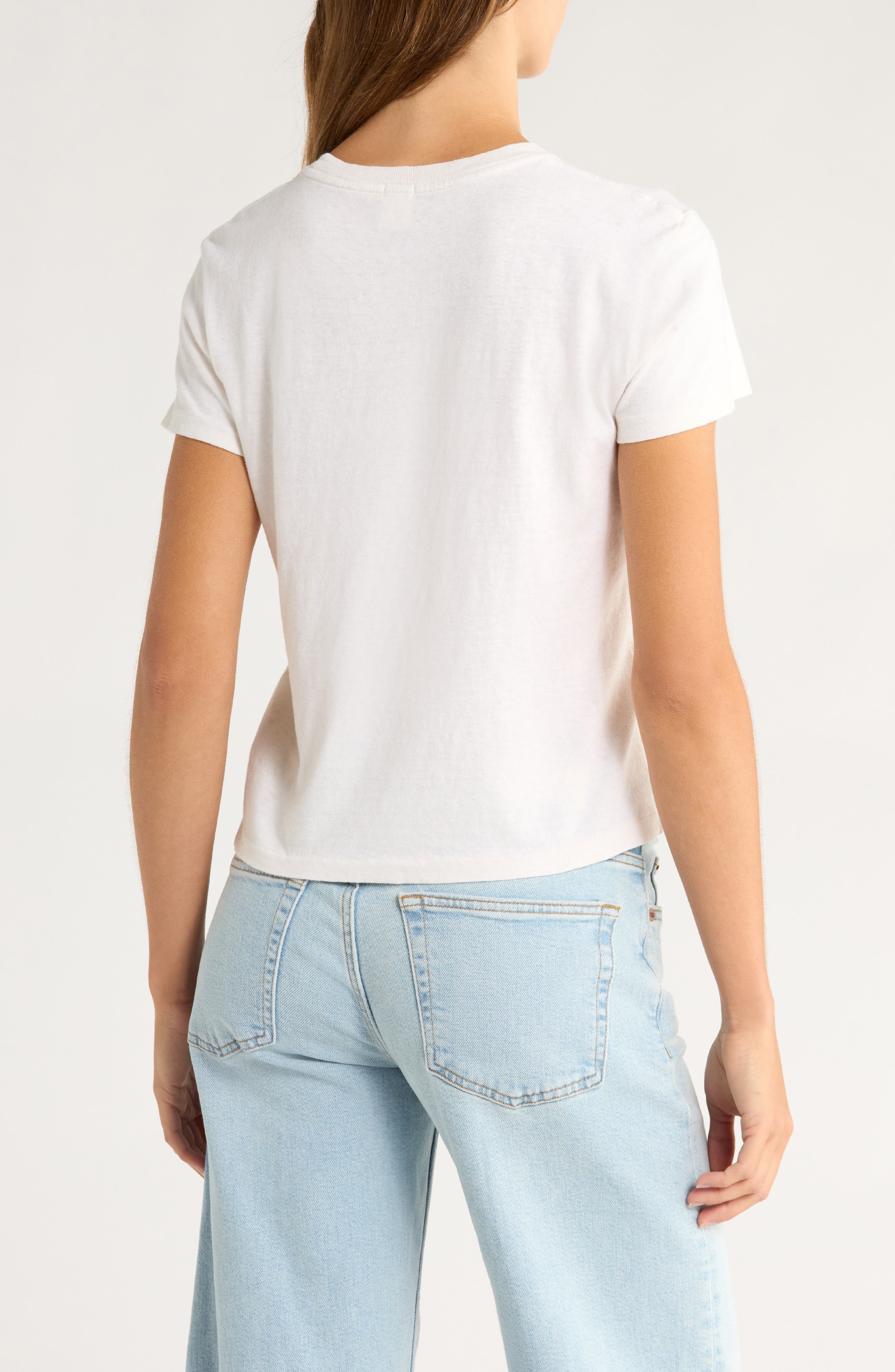 Re/Done Classic Graphic T-Shirt in Vintage White at Nordstrom - 2