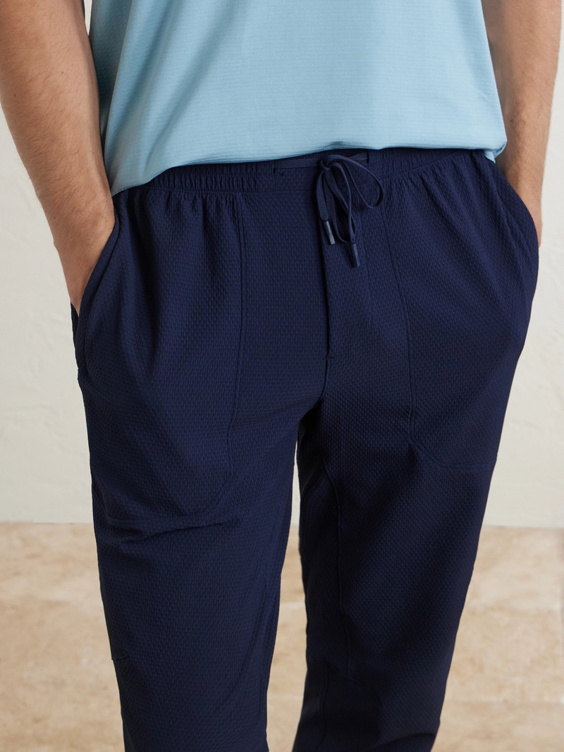 Licence to Train Tapered Stretch Recycled Waffle-Knit Joggers 5