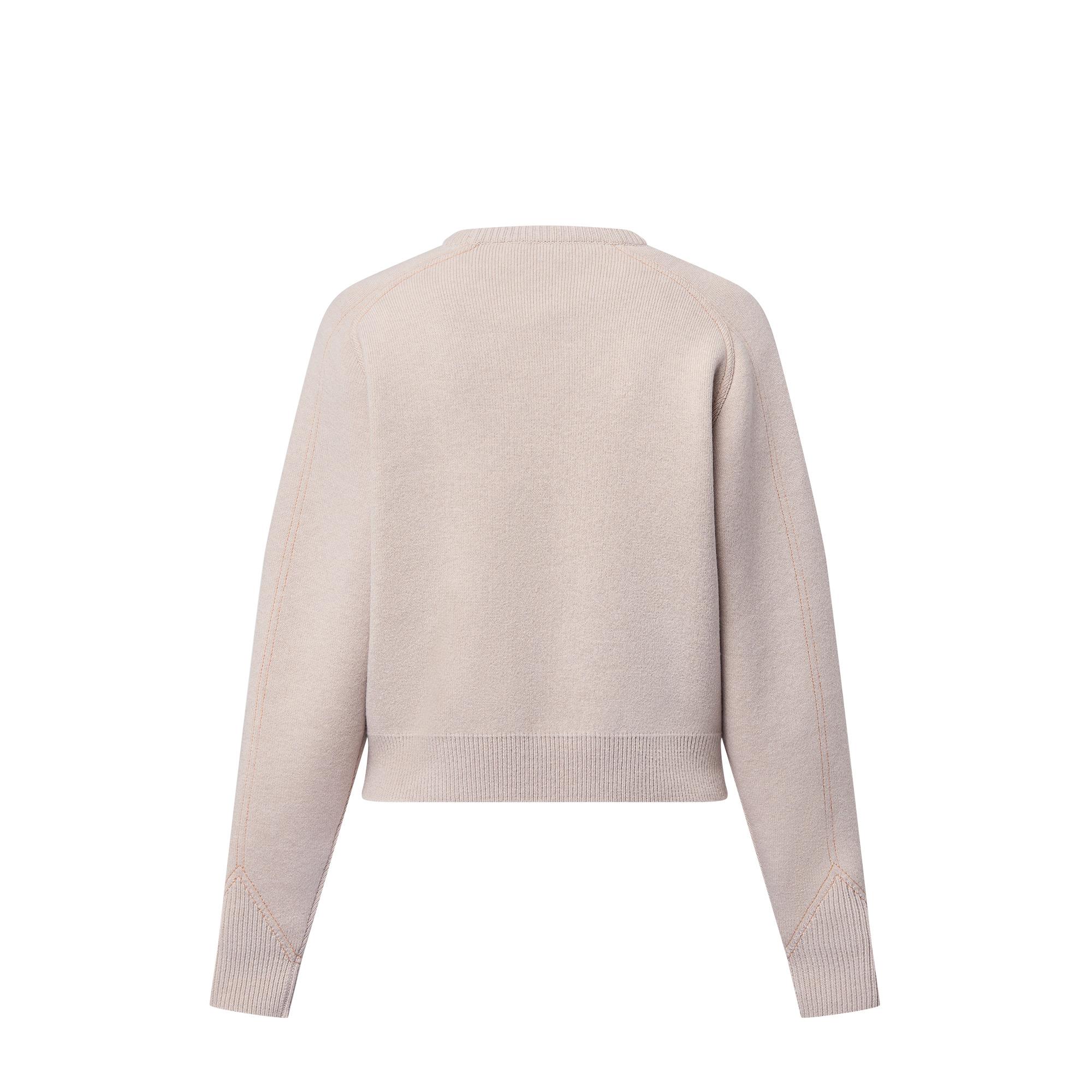 Topstitched Knitted Sweater - 2