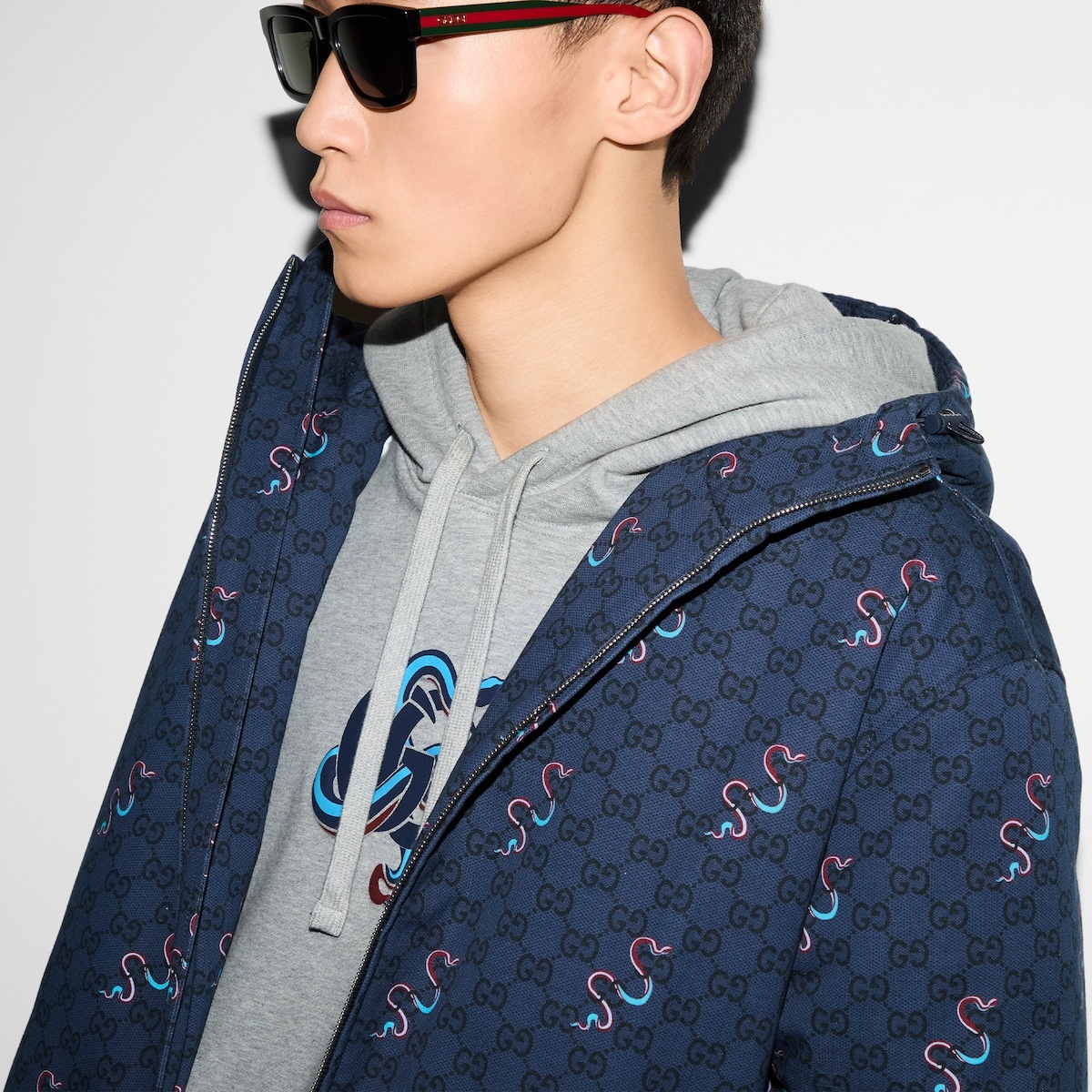 Printed cotton ripstop zip jacket - 5