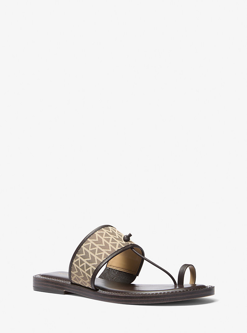 Ashtin MK2000 Logo Jacquard Sandal 1