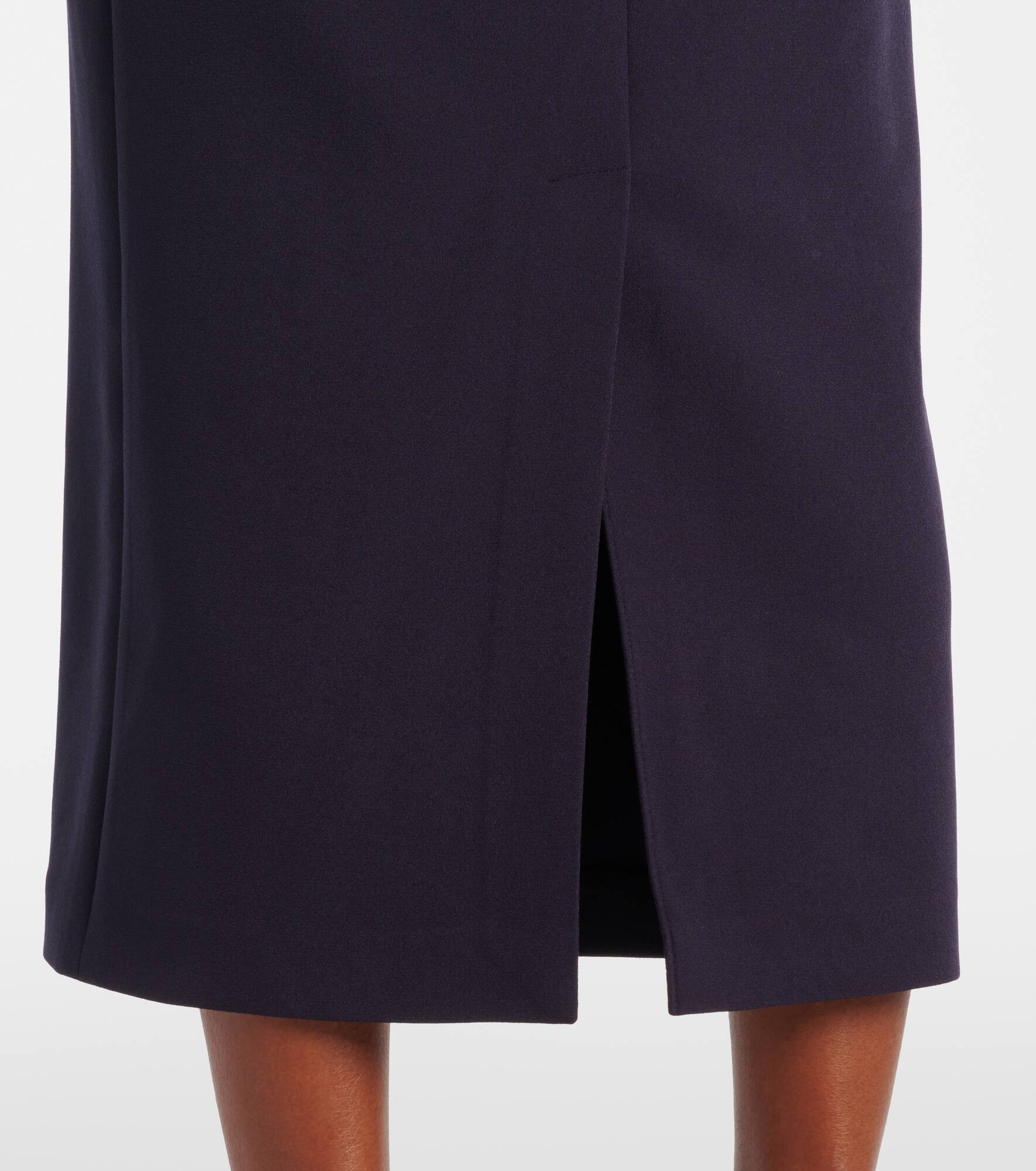 Off-shoulder crêpe midi dress - 5