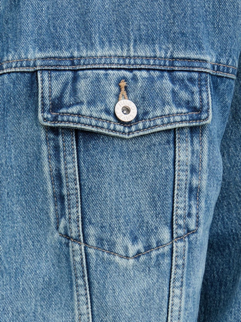 heart-logo denim jacket - 5