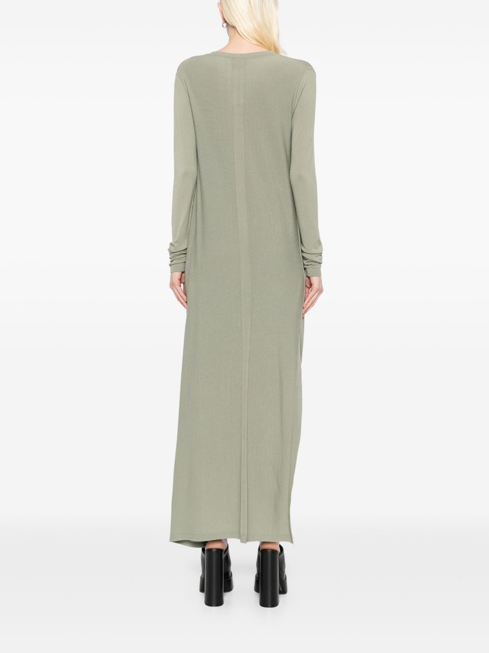 draped knitted dress - 4