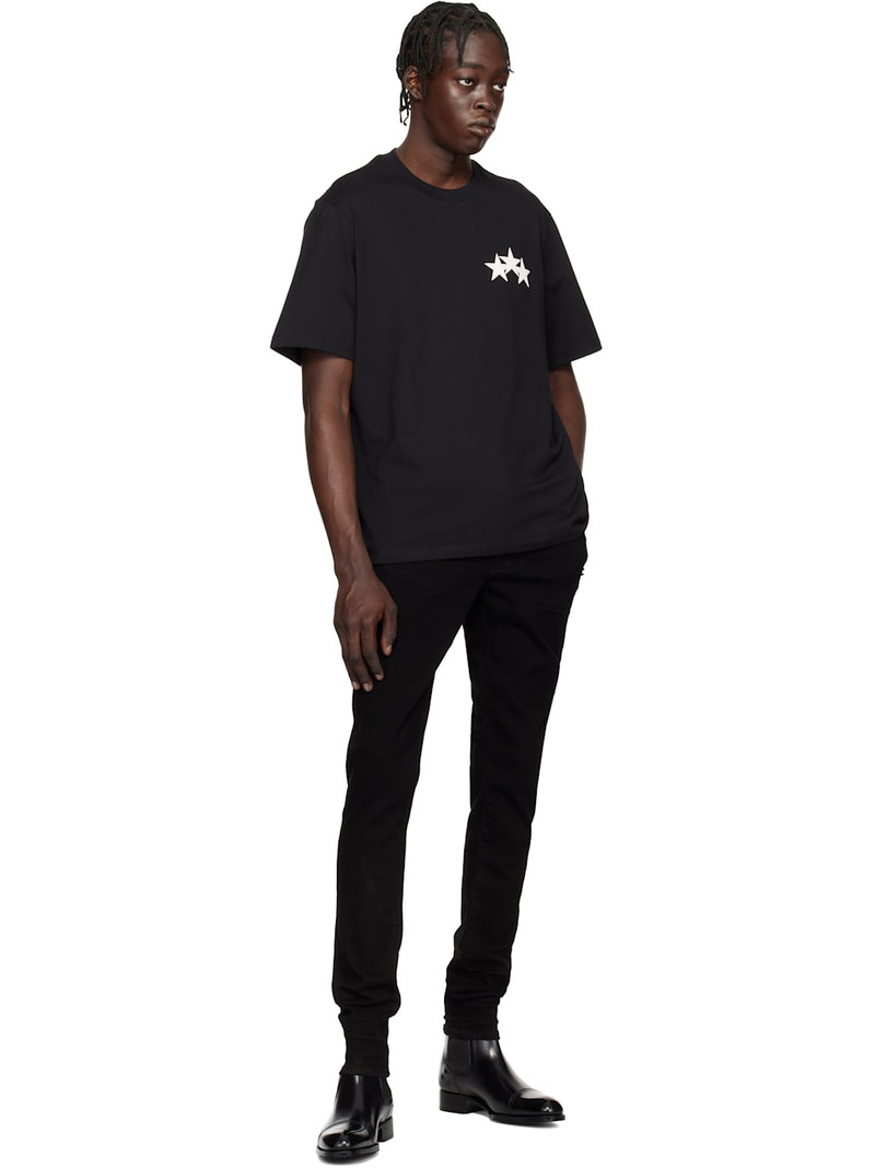 AMIRI Black Three Star T-shirt outlook