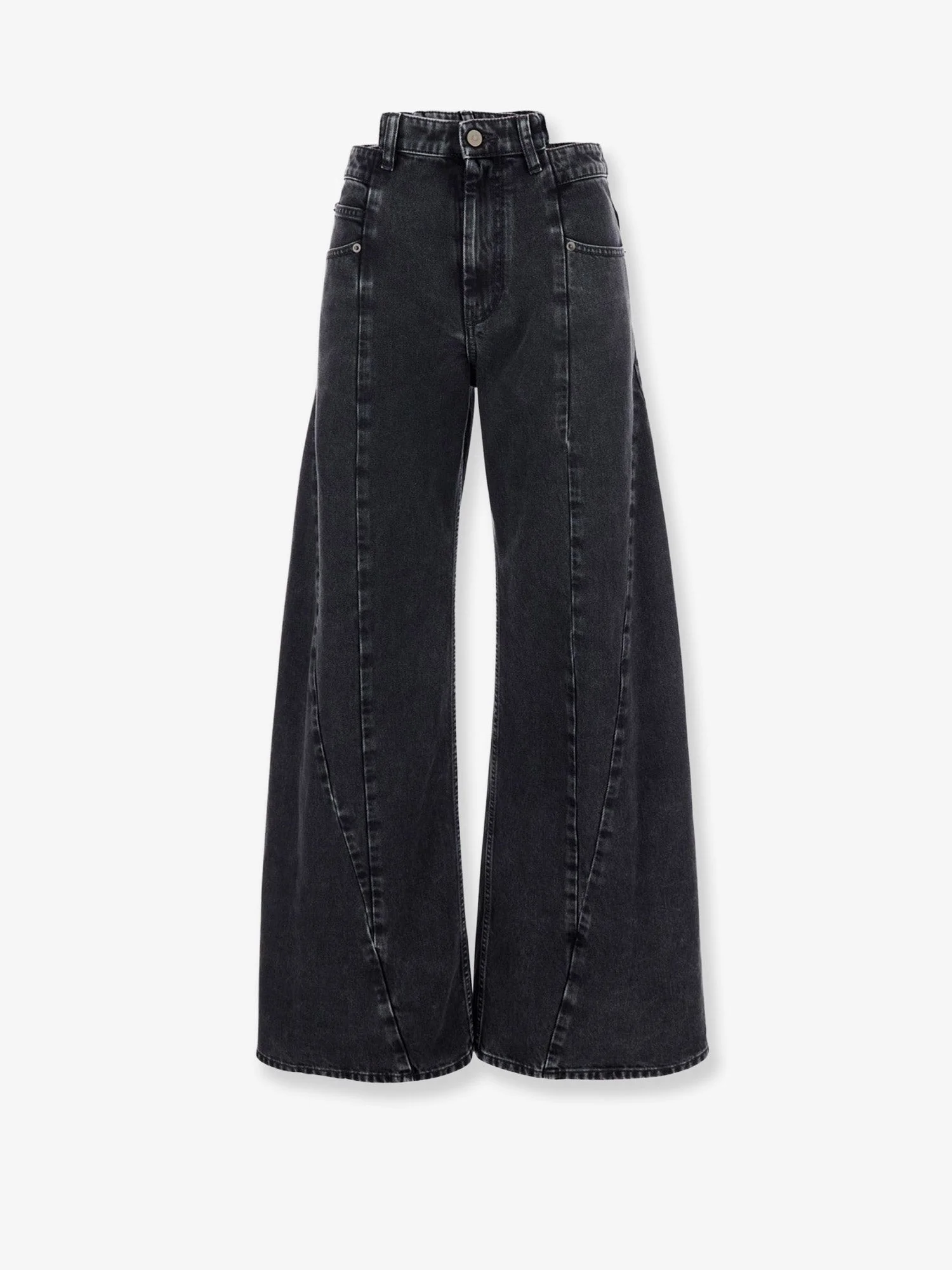 Black Denim Trousers - 1