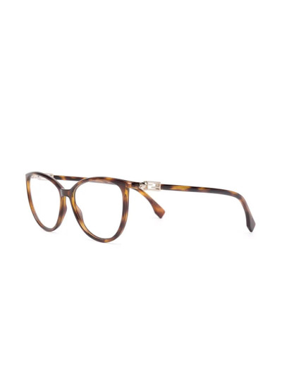 FENDI cat-eye frame glasses outlook