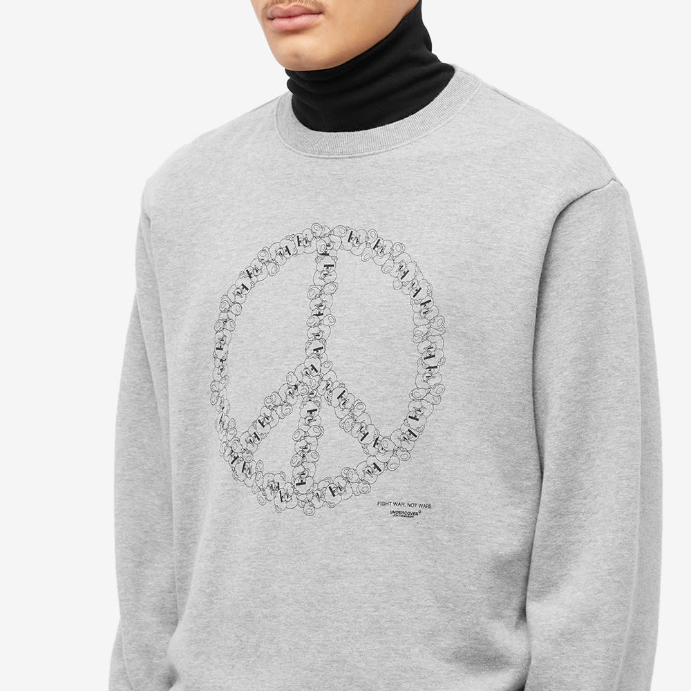 Undercover Peace Sign Crew Sweat - 5