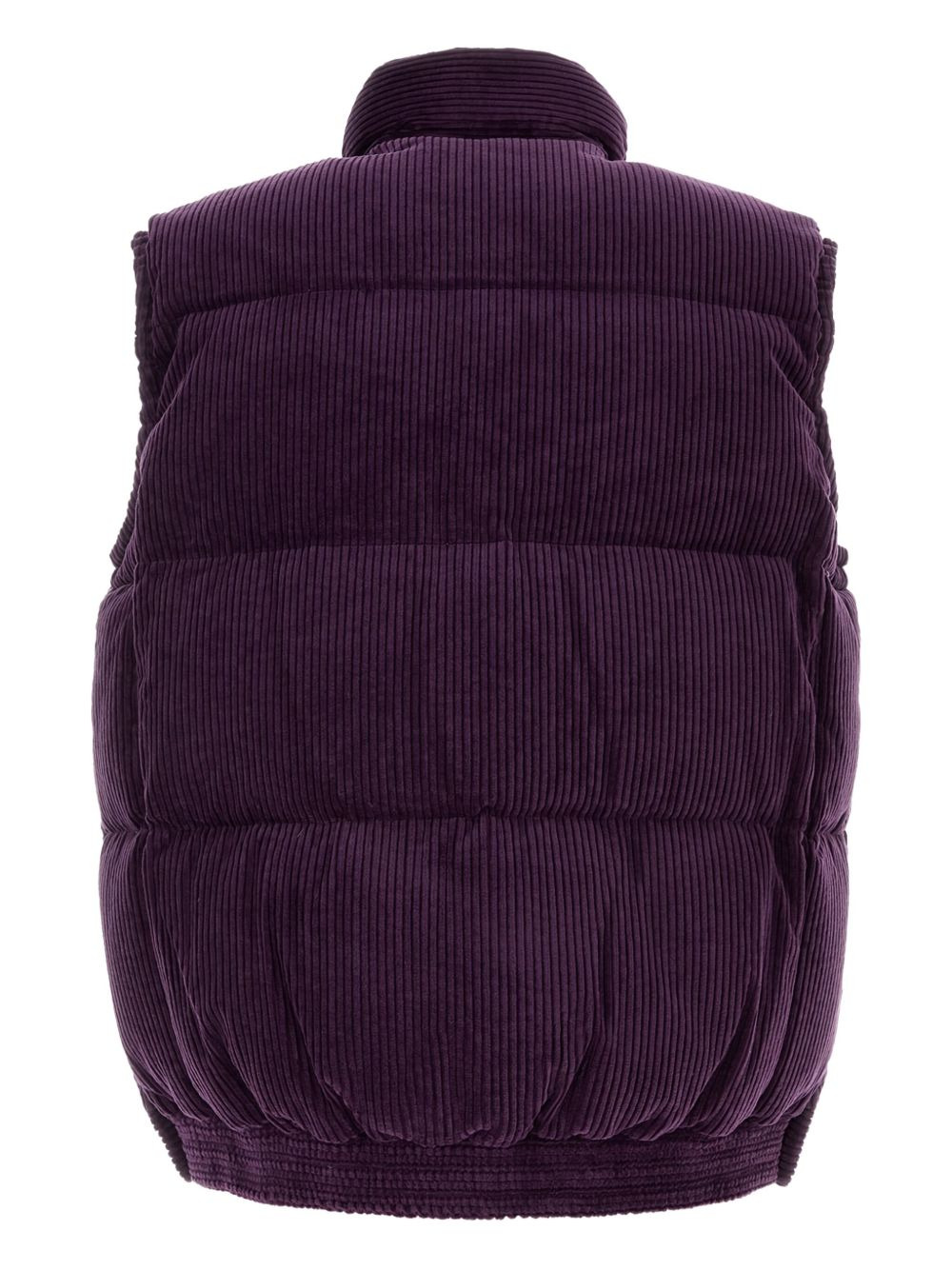 corduroy padded gilet - 2