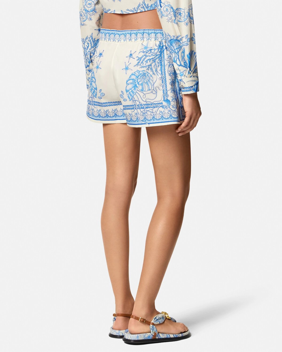Underwater Barocco Cotton Shorts - 5