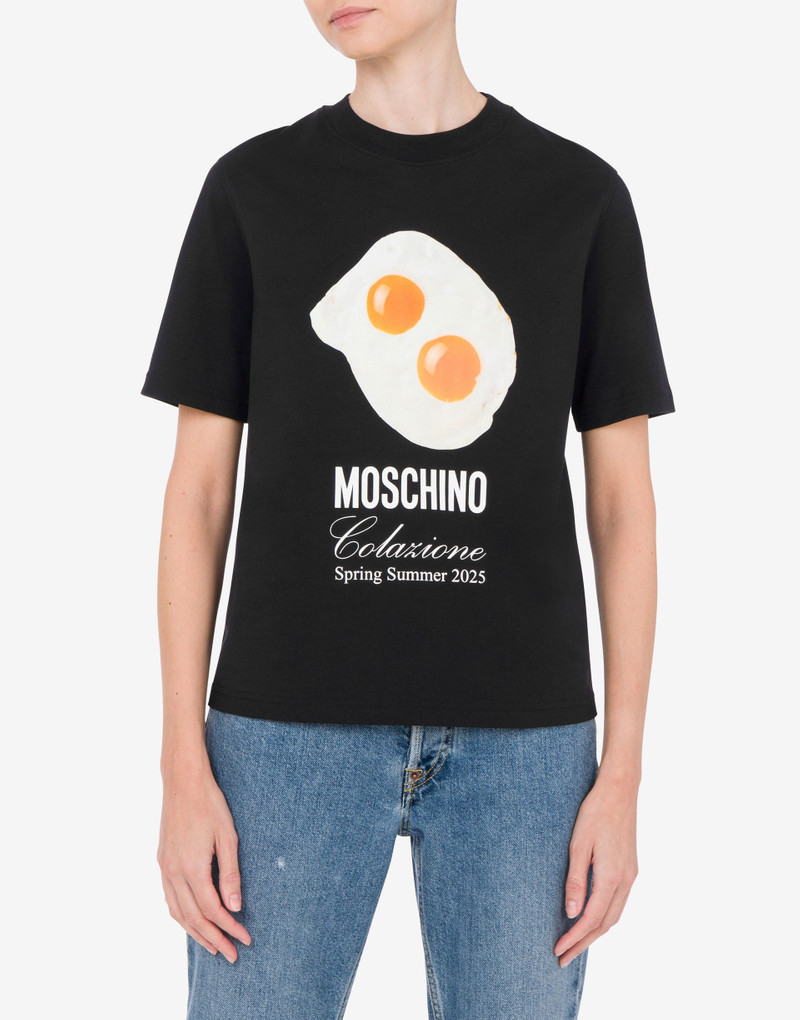 ORGANIC JERSEY T-SHIRT EGGS PRINT 1