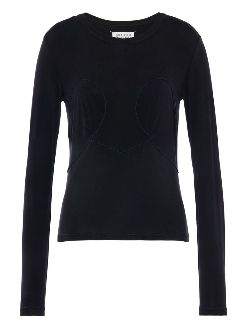 seam-detail T-shirt 1
