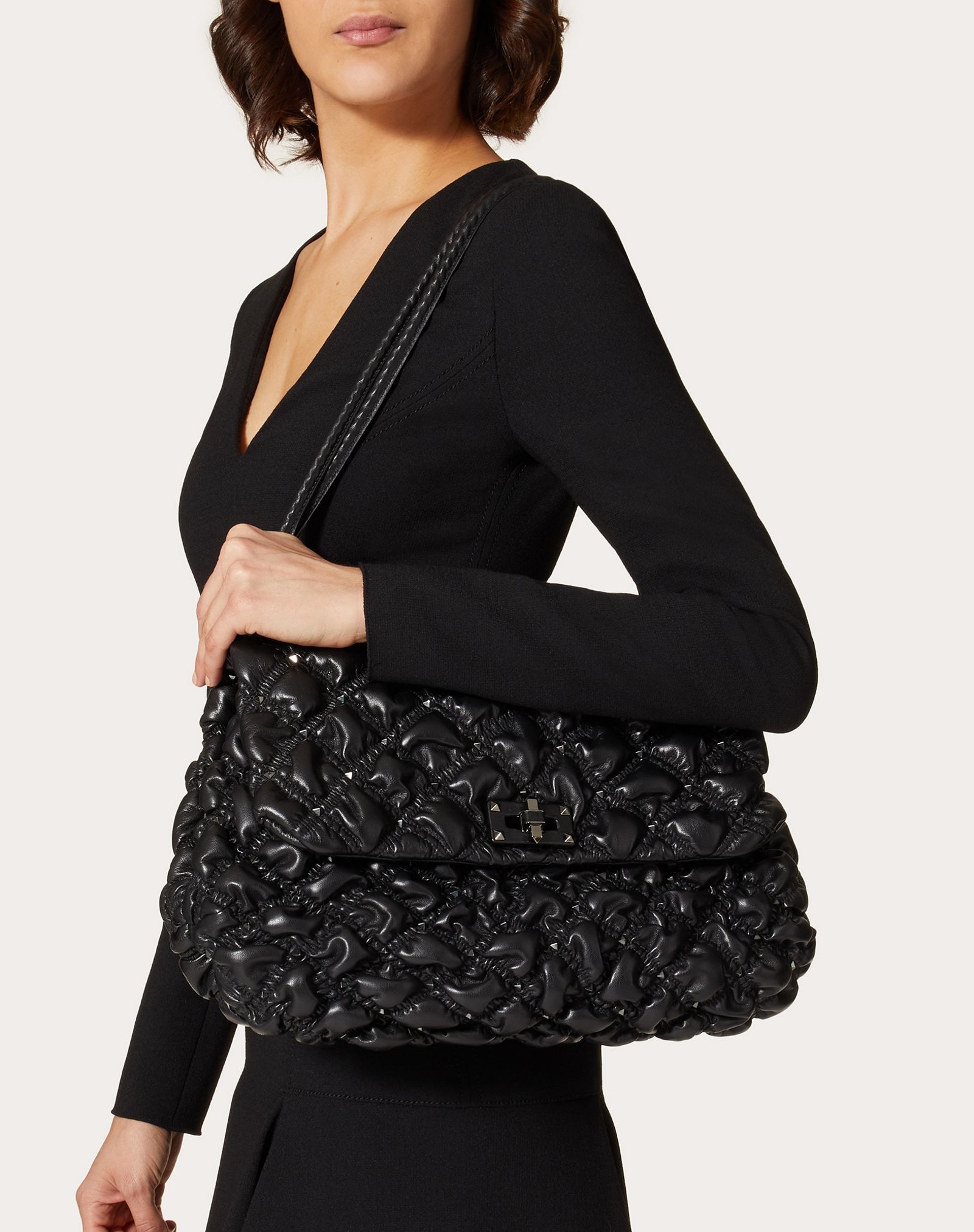 Nappa SpikeMe Shoulder Bag - 6