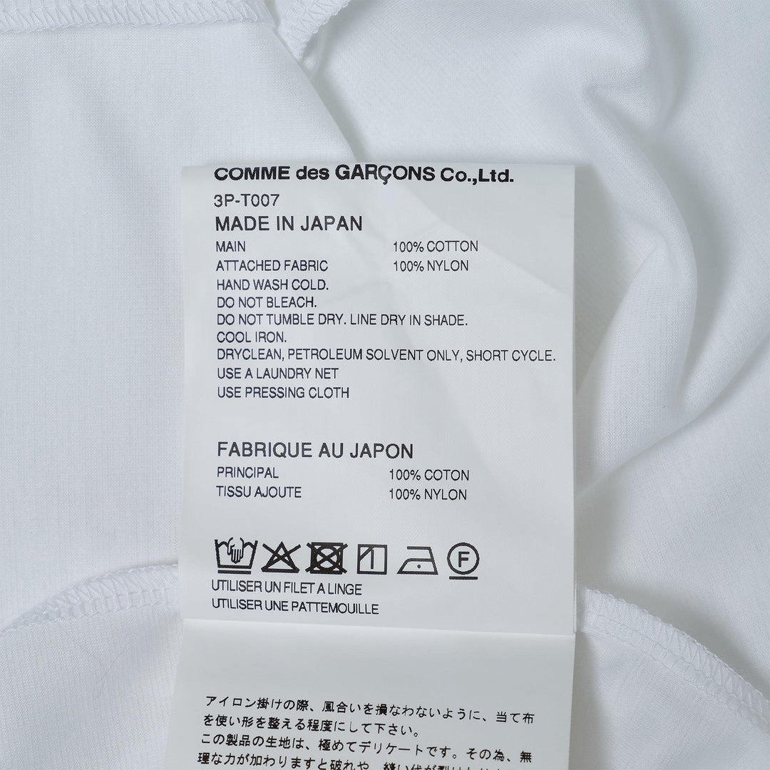 Cotton Ponte X Nylon Tulle Tee - 3