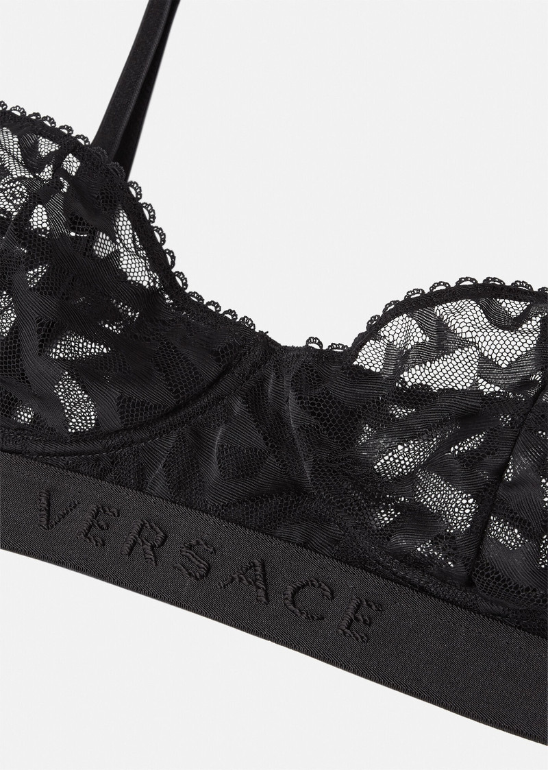VERSACE La Greca Tulle Bralette outlook