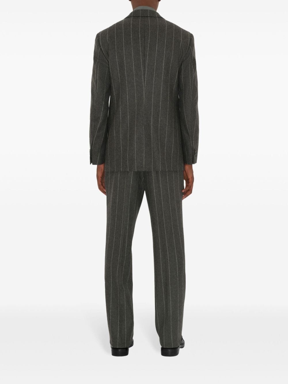 pinstriped tailored trousers - 4