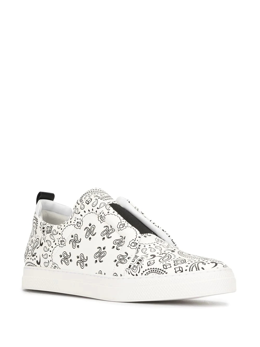 paisley print slip-on sneakers - 2