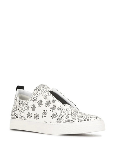 Pierre Hardy paisley print slip-on sneakers outlook