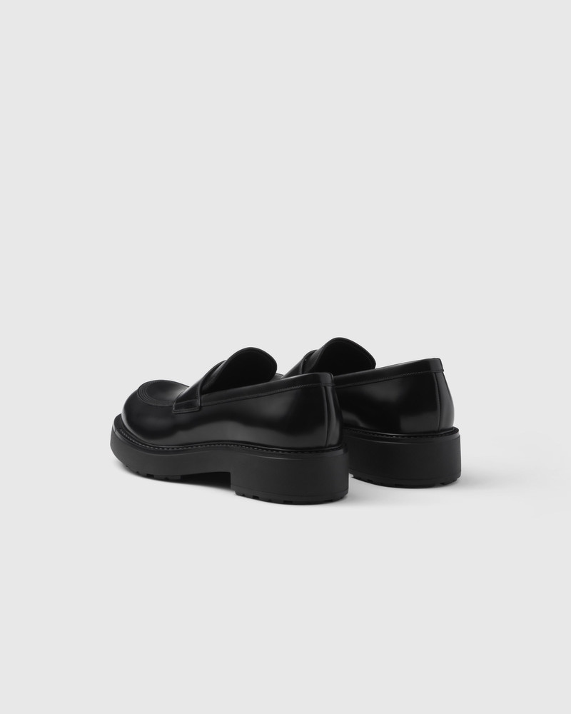 Brushed leather loafers 5