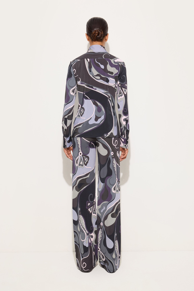 ORCHIDEE PRINT SATIN JERSEY SHIRT 4
