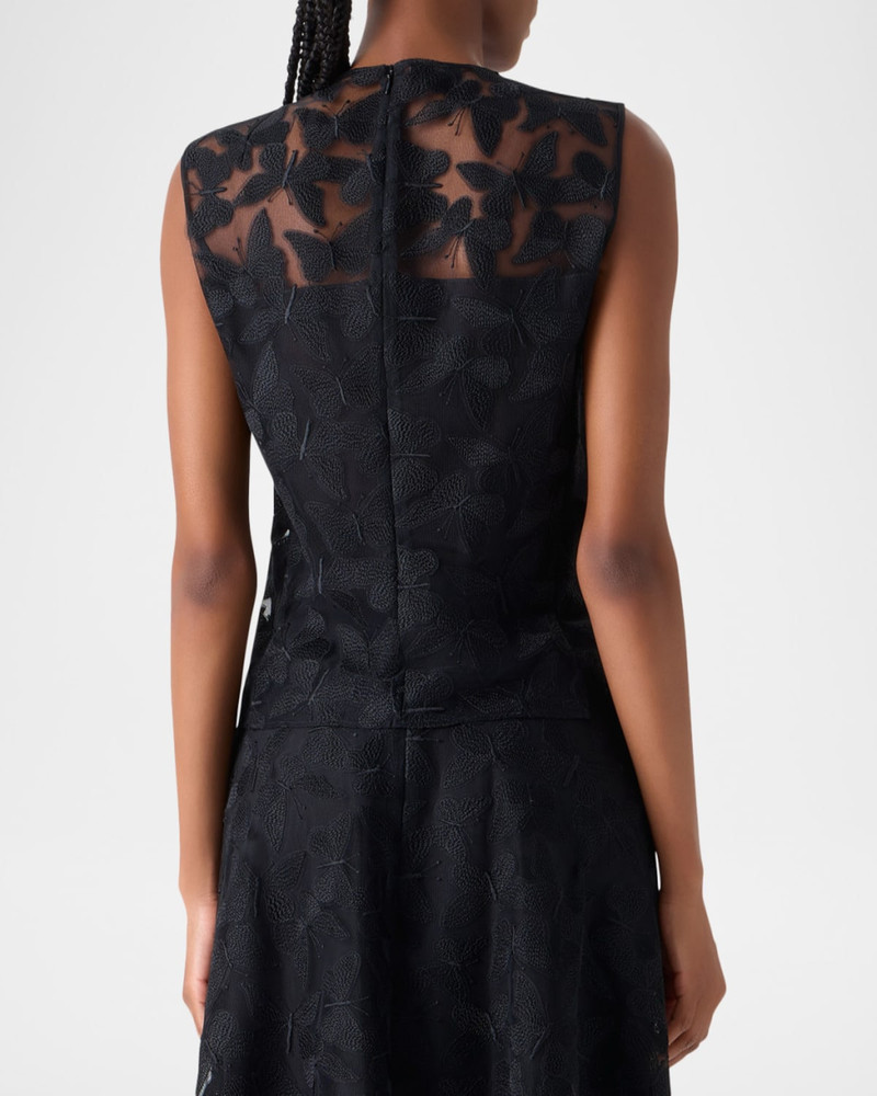 Butterfly Embroidered Sleeveless Top 3